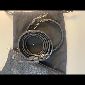 EUC Bandolier black leather iPhone 6,7,8 plus